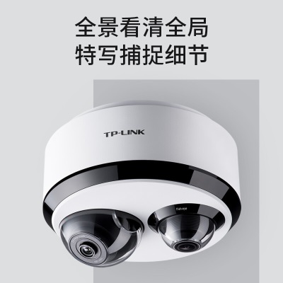 TP-LINK 500万高清双摄监控摄像头 360度全景特写无线网络摄像机 双向语音wifi手机远程a31