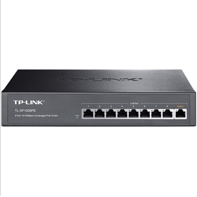 TP-LINK SF1009PE 9口百兆8口POE非网管PoE交换机a31