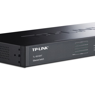 TP-LINK 24口全千兆交换机 非网管T系列机架式 企业级交换器 监控网络网线分线器 分流器a31