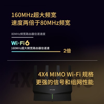 TP-LINK AX5400千兆无线路由器 WiFi6 5G双频高速网络 Mesh路由 游戏路由 智能家用穿墙a31