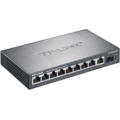 TP-LINK 云交换TL-SG2210P 全千兆10口Web网管 云管理PoE交换机 (8PoE口+1千兆口+1千兆SFP)a31