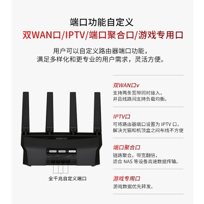 TP-LINK AX5400千兆无线路由器 WiFi6 5G双频高速网络 Mesh路由 游戏路由 智能家用穿墙a31