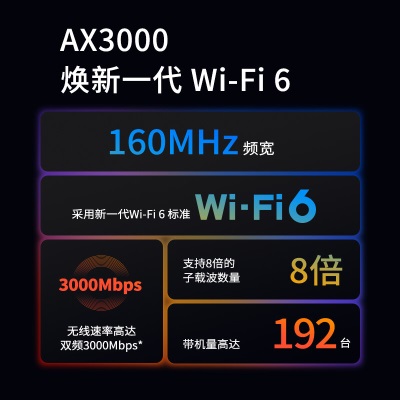 TP-LINK【大道系列】 AX3000双频千兆无线路由器 WiFi6游戏路由 Mesh XDR3060易展Turbo版a31