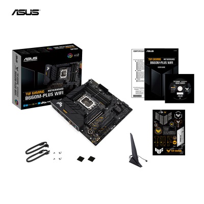 华硕（ASUS）TUF GAMING B660M-PLUS WIFI重炮手主板 支持DDR5  CPU 12700/12400F（Intel B660/LGAa34