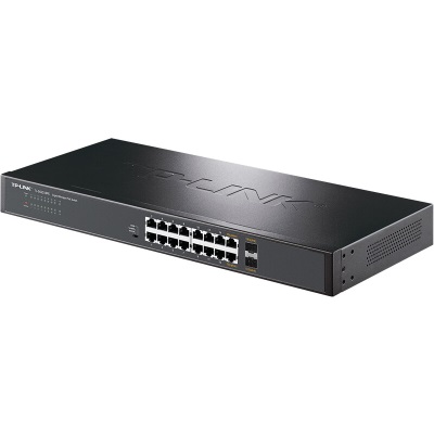 TP-LINK 云交换TL-SG2218PE 全千兆18口Web网管 云管理PoE交换机 (16PoE口+2千兆SFP) 企业级分流器 分线器a31