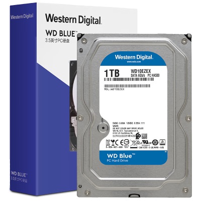 西部数据 台式机机械硬盘 WD Blue 西数蓝盘 1TB 7200转 64MB SATAa36