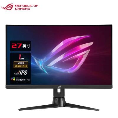 华硕ROG 27英寸电竞显示器游戏 2K Fast IPS 1ms灰阶 170Hz G-SYNC兼容 HDR400旋转升降2900R曲面a34