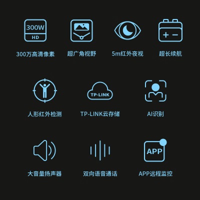 TP-LINK 可视门铃摄像头家用监控 智能门铃对讲电子猫眼 无线wifi手机远程访客识别视频通话超清夜视a31