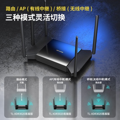 TP-LINK AX3000满血WiFi6千兆双频无线路由器 游戏路由3000M无线速率 支持双宽带接入a31