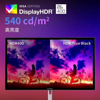 优派27英寸4K OLED 0.1ms HDR400 10bit Type-C96W 99%P3 PIP/PBPa37