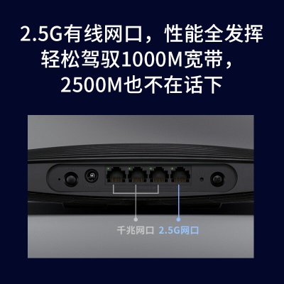 TP-LINK AX5400双频千兆无线路由器 WiFi6游戏路由 智能家用Mesh XDR5470易展Turbo版a31