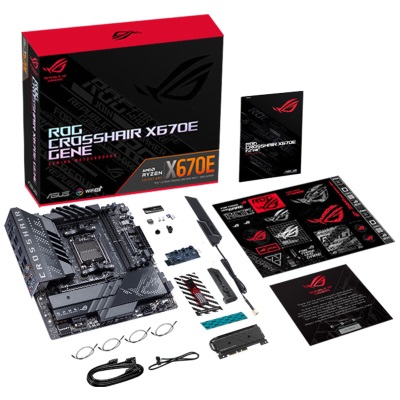 ROG CROSSHAIR X670E GENE主板 支持 CPU 7950X3D/7900X3D/7800X3D (AMD X670E/socketa34