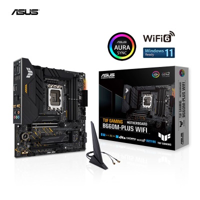 华硕（ASUS）TUF GAMING B660M-PLUS WIFI重炮手主板 支持DDR5  CPU 12700/12400F（Intel B660/LGAa34