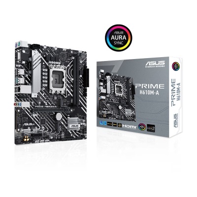 华硕（ASUS）PRIME H610M-A主板 支持DDR5 CPU G6900/12400F/12100F/13100F（Intel H610/LGAa34