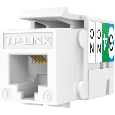 TP-LINK 24口六类千兆网络屏蔽配线架 高端工程级加厚型镀金a31