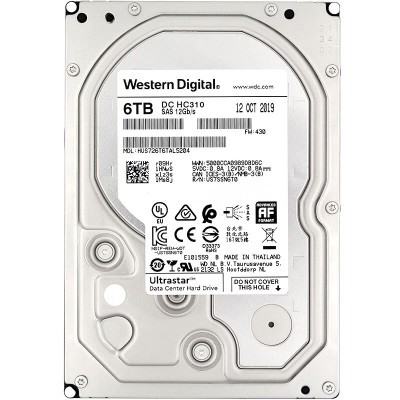 西部数据 企业级硬盘 Ultrastar HC310 SAS 6TB 7200转 256MBa36