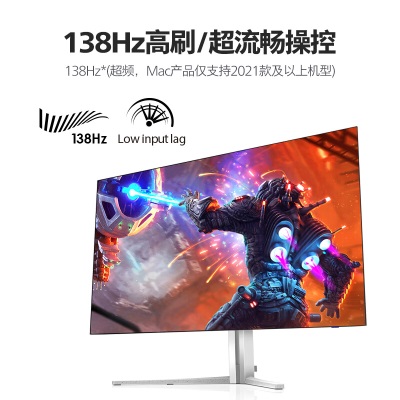 飞利浦42英寸 防烧屏OLED 4K 138Hz 0.1ms TypeC 出厂校准HDR HDMI2.1 PS5游戏电竞显示器a36