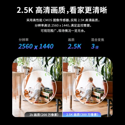 TP-LINK外星人400万双摄5G双频wifi无线变焦监控摄像头超清云台家用智能全彩网络安防监控器全景44GW双目变焦a31