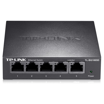 TP-LINK 5口千兆交换机 企业级交换器 监控网络网线分线器 分流器 金属机身a31