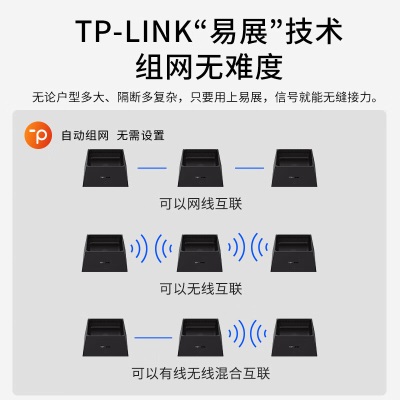 TP-LINK 全屋WiFi6 子母路由器 AX3000分布式两只装K20 千兆无线双频 易展Mesha31