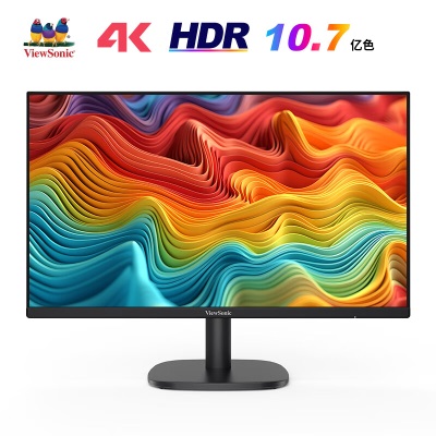 优派 27英寸4K超清显示器 10BIT 10.7亿 99%sRGB HDR10低蓝光不闪屏办公窄边框大屏a37