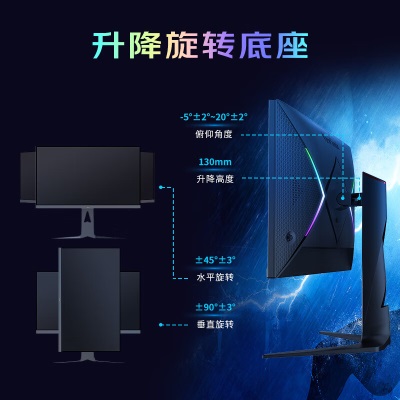 优派27英寸原厂背光 2K电竞显示器 185Hz(超频) FastIPS 1ms(GtG) 旋转升降a37