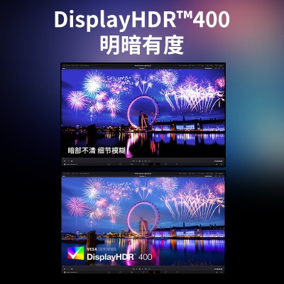 优派 27英寸 5K超清 IPS HDR400 TypeC96W 10bit 旋转升降 微边 广色域电脑显示器27a37