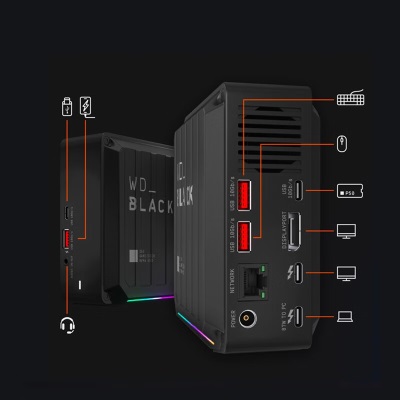 西部数据（WD）2TB NVMe 移动固态硬盘（PSSD）D50a36