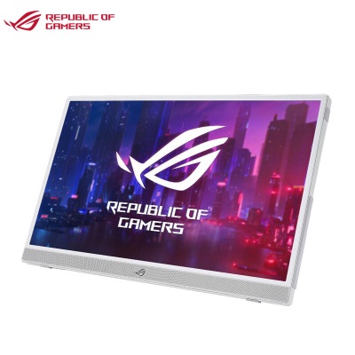 华硕 玩家国度ROG XG16AHPE-W 白色电竞便携显示器15.6英寸 144Hz IPS 便携屏薄轻薄 电竞便携屏自带电池支架a34