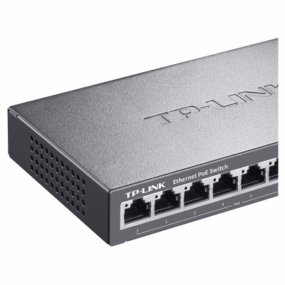 TP-LINK SL1210P 10口千兆上联POE交换机  8个百兆口+2千兆口+1千兆光纤口a31