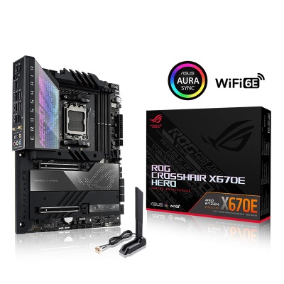 ROG CROSSHAIR X670E HERO主板 支持 CPU 7950X3D/7900X3D/7800X3D (AMD X670E/socketa34