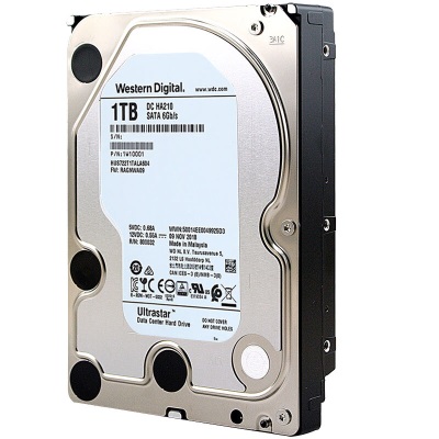 西部数据 企业级硬盘 Ultrastar DC HA210 SATA 1TB 7200转 128MBa36