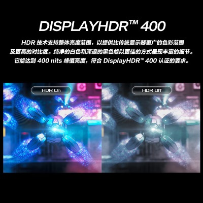 华硕 玩家国度ROG 27英寸电竞显示器 游戏 2K Fast IPS 1ms灰阶 超频170Hz G-SYNC兼容 HDR400a34