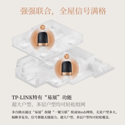 TP-LINK【全屋WiFi套装】盛世AX6600三频WiFi6 无线路由器 分布式全屋覆盖组网套装（10G口）（两只装）a31