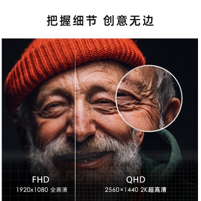 优派27英寸2K高清 IPS HDR 75hz Type-C反向65W充电 USB拓展a37