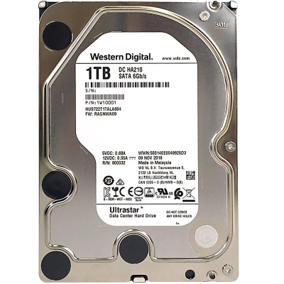 西部数据 企业级硬盘 Ultrastar DC HA210 SATA 1TB 7200转 128MBa36