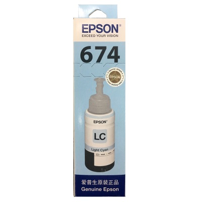 爱普生（Epson）T6744黄色墨水补充装（适用于L801/L810/L850/L805/L1800）a39