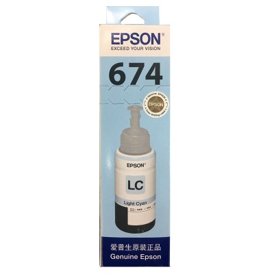 爱普生（Epson）T6745浅青色墨水补充装a39