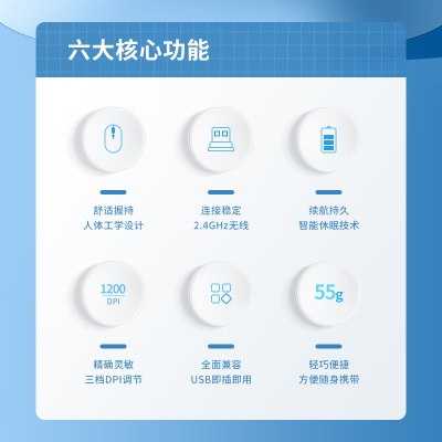 联想（Lenovo）异能者 无线鼠标 家用商务办公 笔记本台式机 USB接口 即插即用 鼠标无线a38