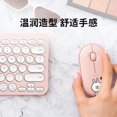 罗技（Logitech）LOGITECH PEBBLE无线蓝牙鼠标  静音鼠标 LINEa41