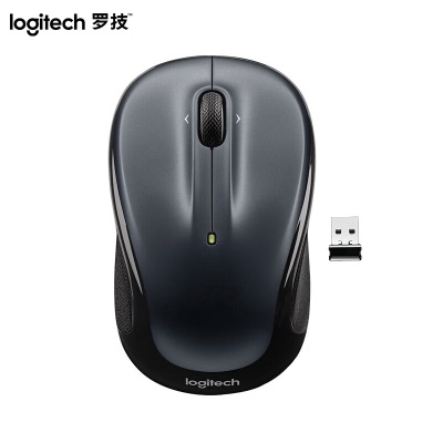 罗技（Logitech）M325s升级版鼠标 无线鼠标 办公鼠标 对称鼠标 黑色a41