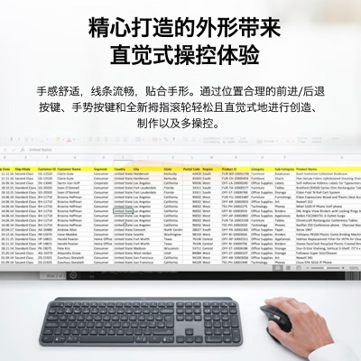 罗技（Logitech）MX KEYS COMBO  商用键鼠套装a41