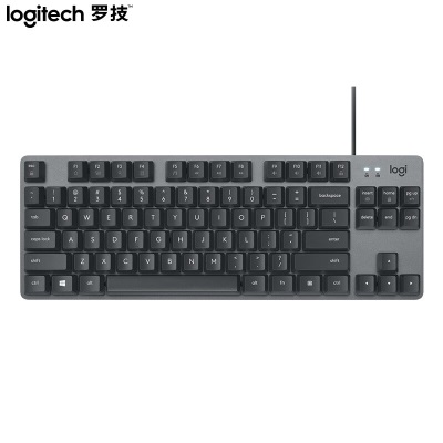 罗技（Logitech）K835机械键盘 有线键盘 游戏办公键盘 84键 黑色 TTC轴a41