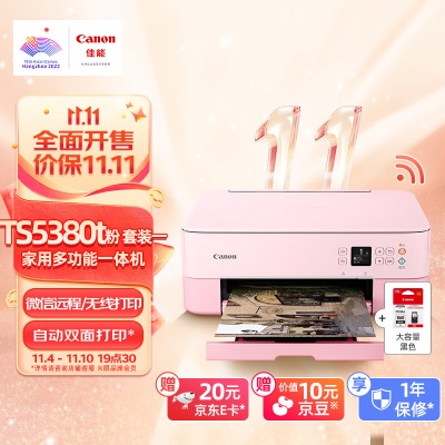 佳能（Canon）TS5380t-粉绿a40