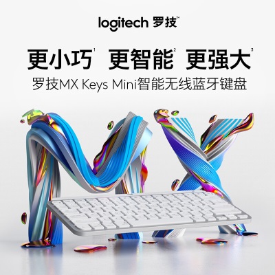 罗技（Logitech）MX Keys Mini 简约无线蓝牙 高端办公键盘 背光时尚 超薄便携a41