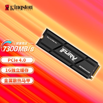 金士顿(Kingston) 1TB SSD固态硬盘 M.2接口(NVMe协议 PCIe 4.0×4)兼容PCIe3.0a43