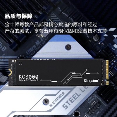 金士顿(Kingston) 1TB SSD固态硬盘 M.2接口(NVMe协议 PCIe 4.0×4)a43