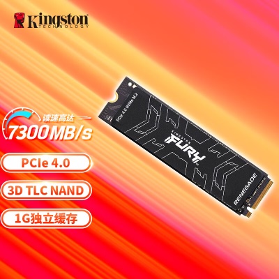 金士顿(Kingston) FURY 1TB SSD固态硬盘 M.2接口(NVMe PCIe 4.0×4) Renegade系列a43