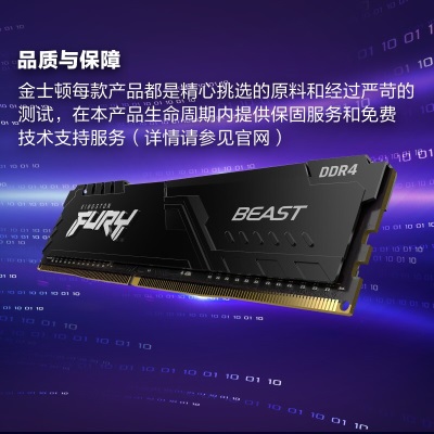 金士顿 (Kingston) FURY 8GB DDR4 2666 台式机内存条a43