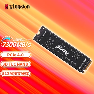 金士顿(Kingston) FURY 500GB SSD固态硬盘 M.2接口(NVMe PCIe 4.0×4) Renegade系列a43